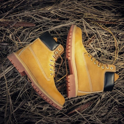 Unisex Boots High Quality Leather High Top Boot Classic Lace Up Ankle Boot Couple High Top Sneakers Non Slip Platform Boot Botas
